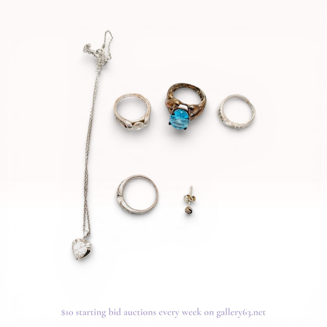 An Assortment of Sterling Silver and Costume Jewelry (1 of 10)