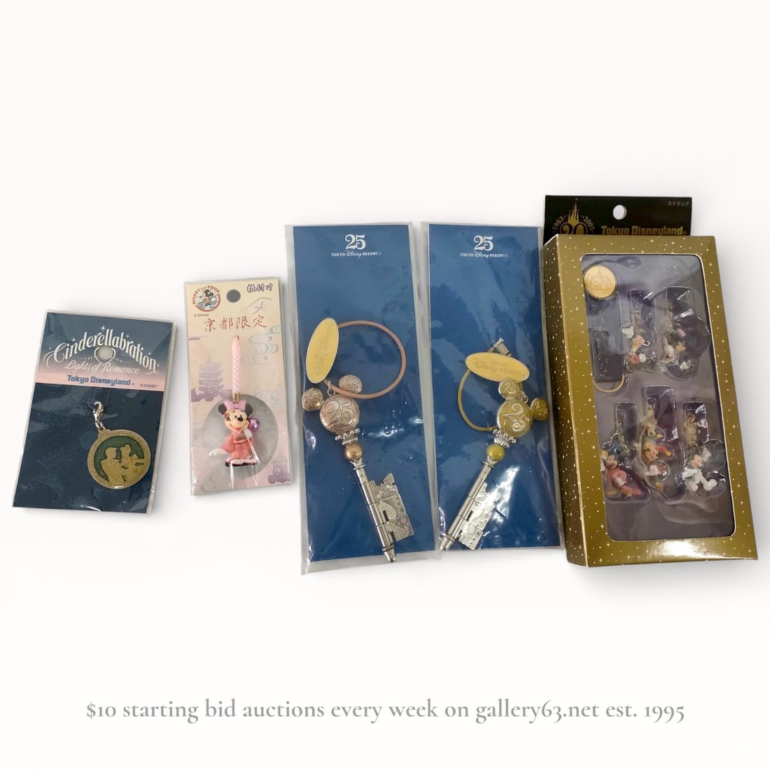 Five Tokyo Disneyland and Tokyo Disney Resort Commemorative Charms and Straps (1 of 9)