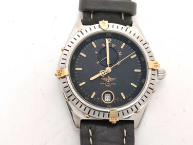 Breitling Antares Power Reserve Stainless Steel and Gold Automatic Wristwatch, Ref. 81980