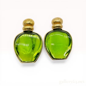 A Pair of Christian Dior Tendre Poison Perfume Bottle Brooches
