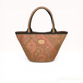 Etro Milano Paisley Canvas Tote Bag