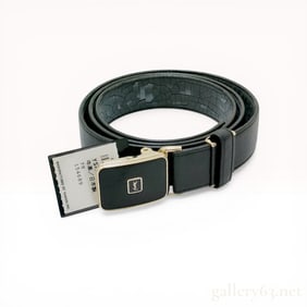 Yves Saint Laurent Men's Cowhide Leather Belt and Original Box