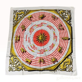 Hermes Dies et Hore 90cm Silk Scarf