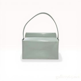 Givenchy Vintage Mint Green Structured Box-Top Shoulder Bag