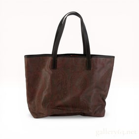 Etro Large Paisley Jacquard Shopper Tote Bag