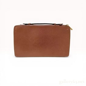 Celine Grained Calfskin Leather Large Zip-Around Travel Organizer