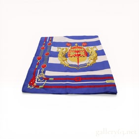 Hermes Chateaux d'Arriere Silk Scarf by Julia Abadie