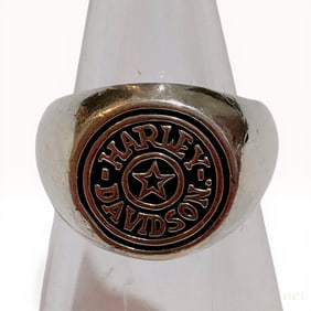 MOD Harley-Davidson Sterling Silver Star Signet Ring
