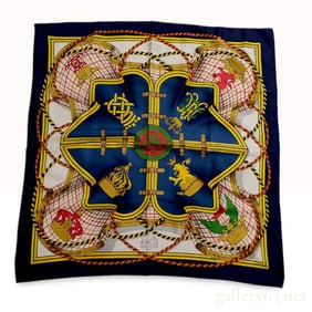 Hermes Grande Tenue Silk Scarf by Henri d'Origny
