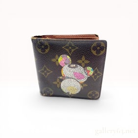 Louis Vuitton x Takashi Murakami Monogram Panda Marco Wallet