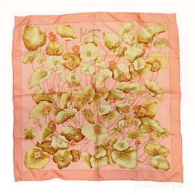Hermes Les Capucines Silk Gavroche Scarf by Jacquelot