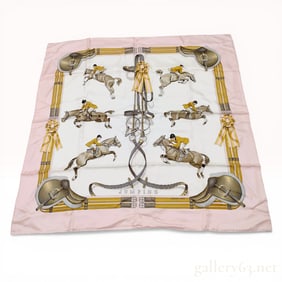 Hermes Philippe Ledoux Jumping Silk Scarf