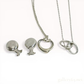 A Collection of Tiffany & Co. Elsa Peretti Sterling Silver Jewelry