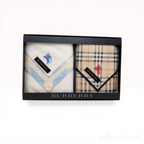 A Pair of Burberry Boxed Handkerchiefs