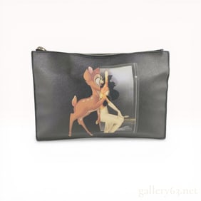 Givenchy x Disney Bambi Graphic Print Large Pouch