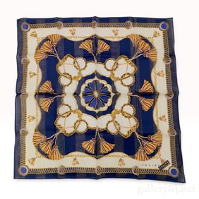 Celine Paris Nautical Motif Cotton Scarf