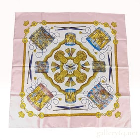 Hermes Les Tambours Silk Scarf by Joachim Metz
