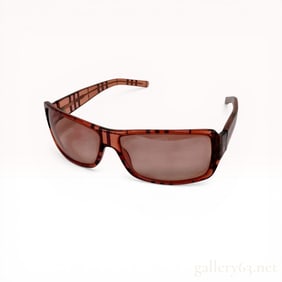 Burberry Translucent House Check Sunglasses with Case and Cleaning Cloth
