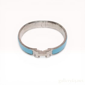 Hermes Clic H Enamel Bangle Bracelet