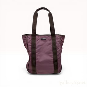 Max Mara Purple Nylon Tote Bag