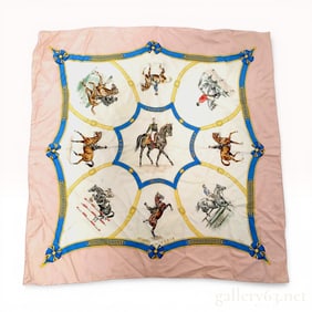 Hermes Ecole Francaise d'Equitation Saumur Silk Scarf