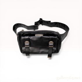 Jean Paul Gaultier Black Leather Waist Bag