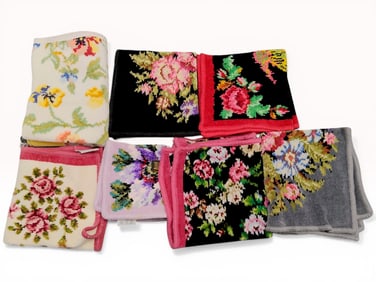 A Set of Seven Feiler Chenille Cotton Hand Towels