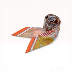 Hermes Precious Paradise Silk Twilly Scarf
