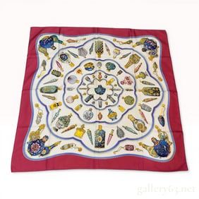 Hermes Qu'importe le flacon Silk Scarf by Catherine Baschet