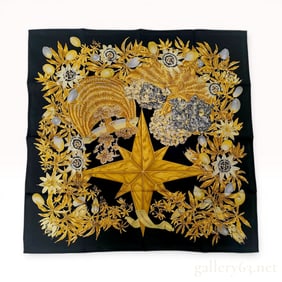 Hermes Passiflores Silk Carre 90 Scarf by Valerie Dawlat