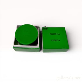 Bottega Veneta Parakeet Green and Black Rubber Novelty Yo-Yo