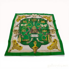 Hermes Etriers Silk Scarf by Francoise de la Perriere