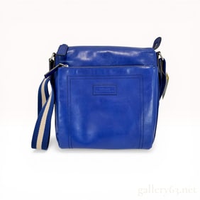 Bally Thabo Cobalt Blue Leather Messenger Bag