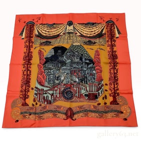 Hermes L'Atlantide Silk Scarf by Annie Faivre