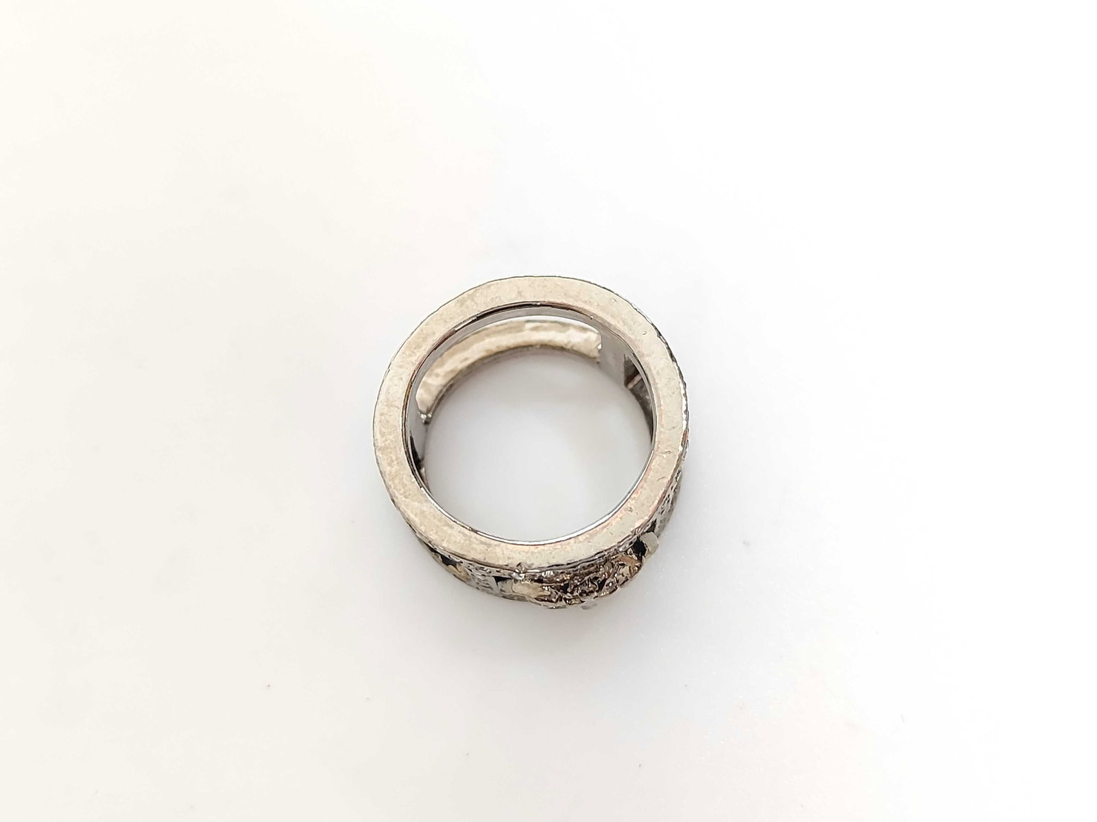 Versace Medusa Head Silver-Toned Openwork Statement Ring - 3