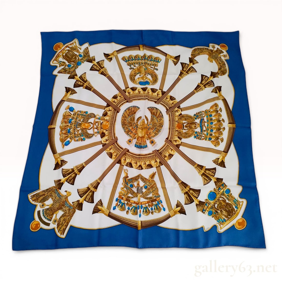 Hermes Silk Scarf in Egypte Pattern by Caty Latham (1 of 10)
