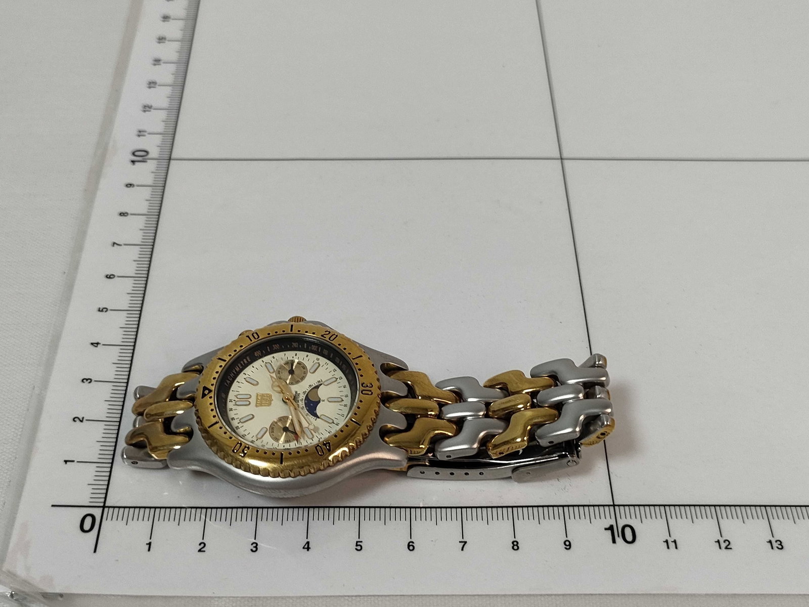Elgin Professional Multi-Function Moon Phase Wristwatch Reference FK-1017E - 2