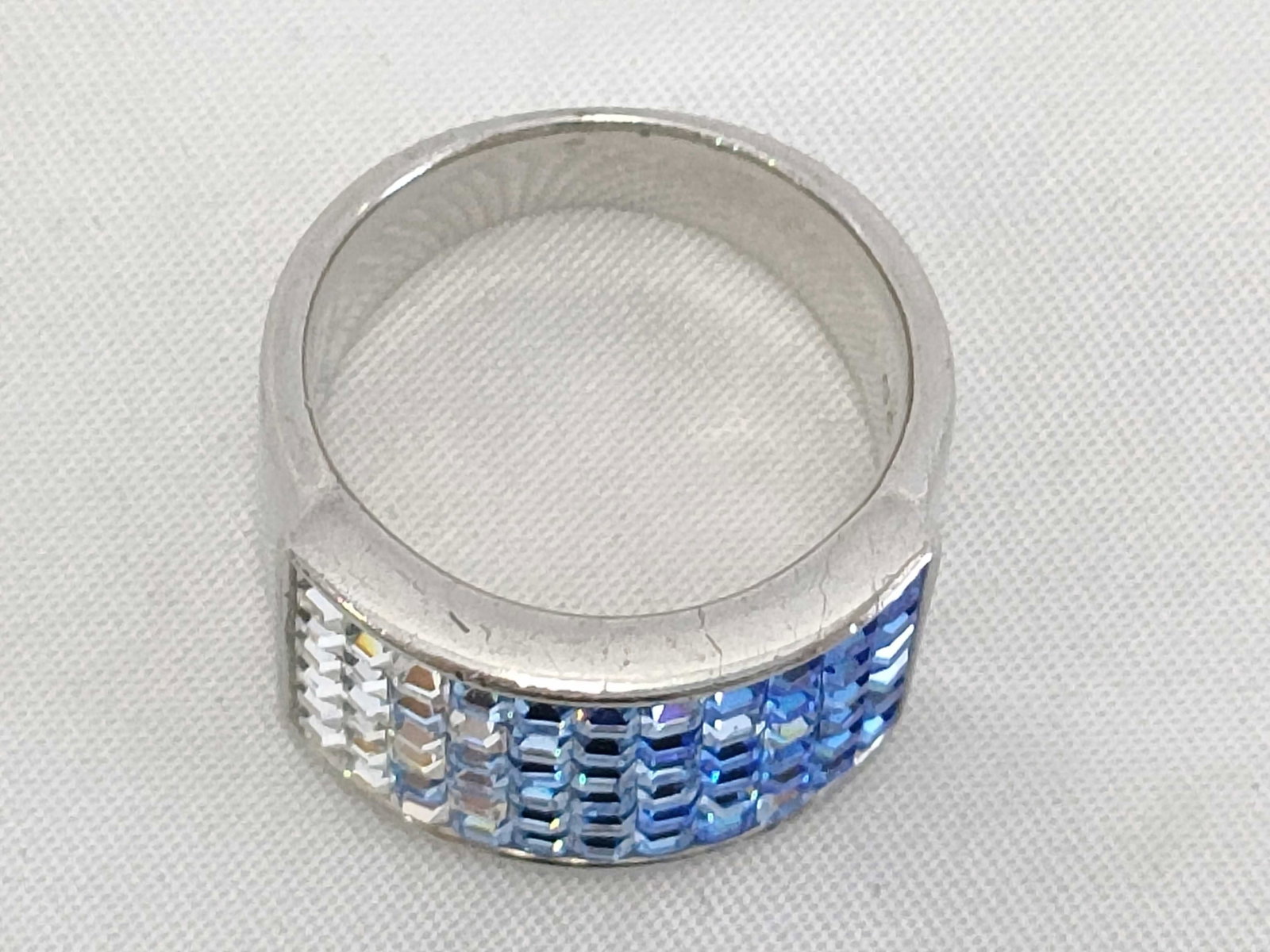 Sterling Silver Gradient Band Ring - 2