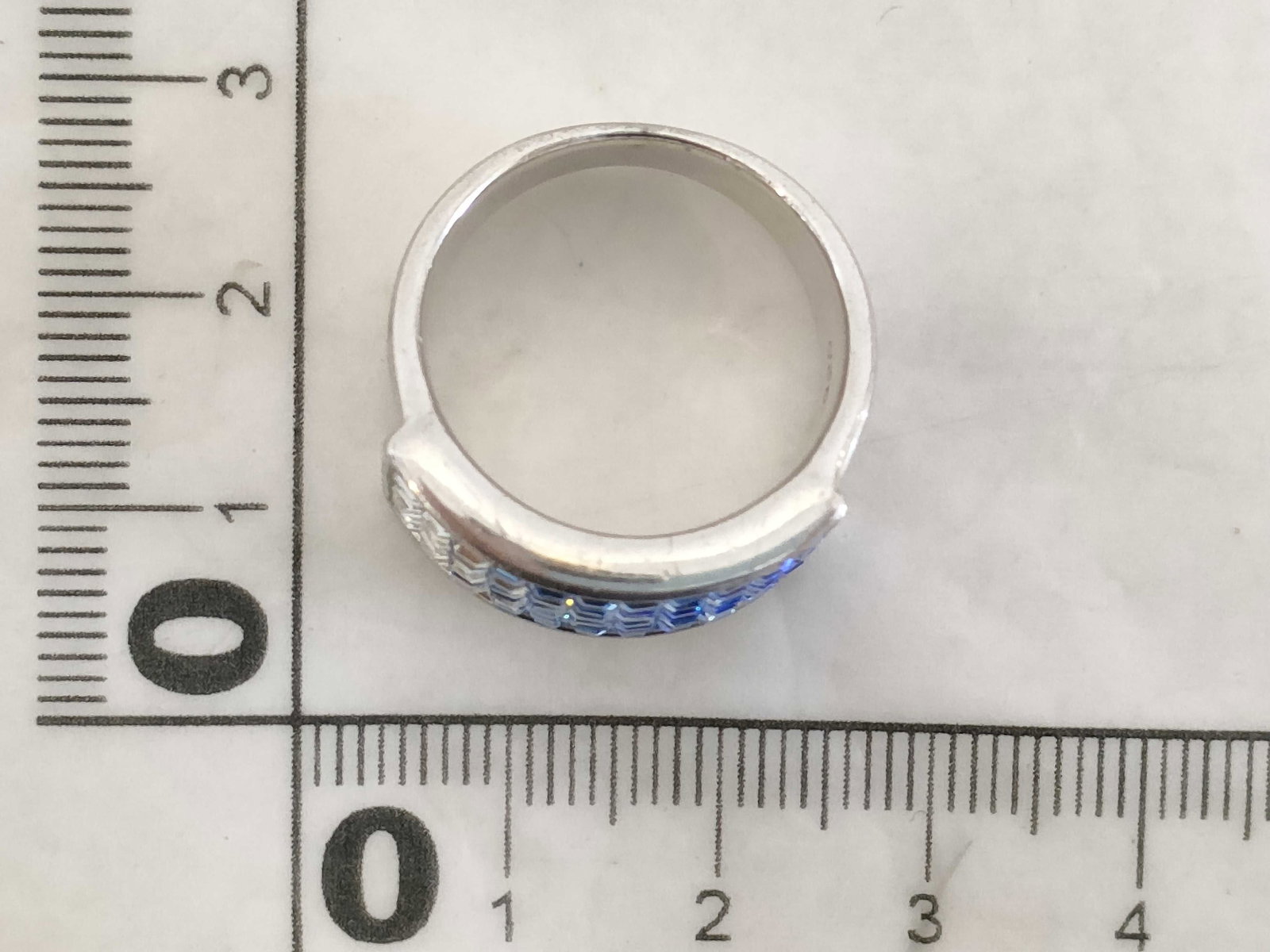 Sterling Silver Gradient Band Ring - 3
