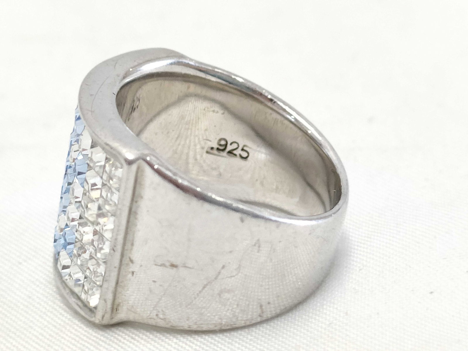 Sterling Silver Gradient Band Ring - 6