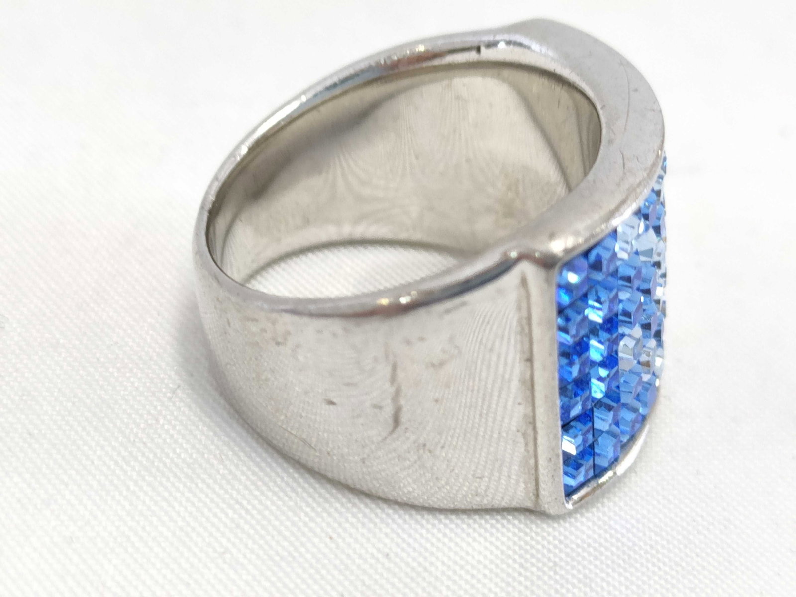 Sterling Silver Gradient Band Ring - 7