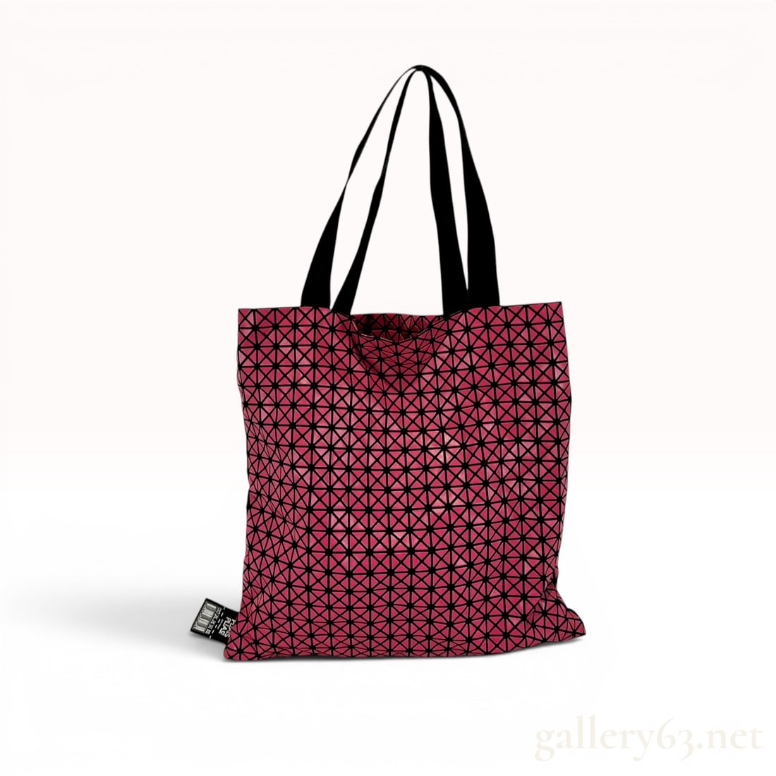Pleats Please Issey Miyake Bao Bao Cart S Tote Bag in Magenta (1 of 10)