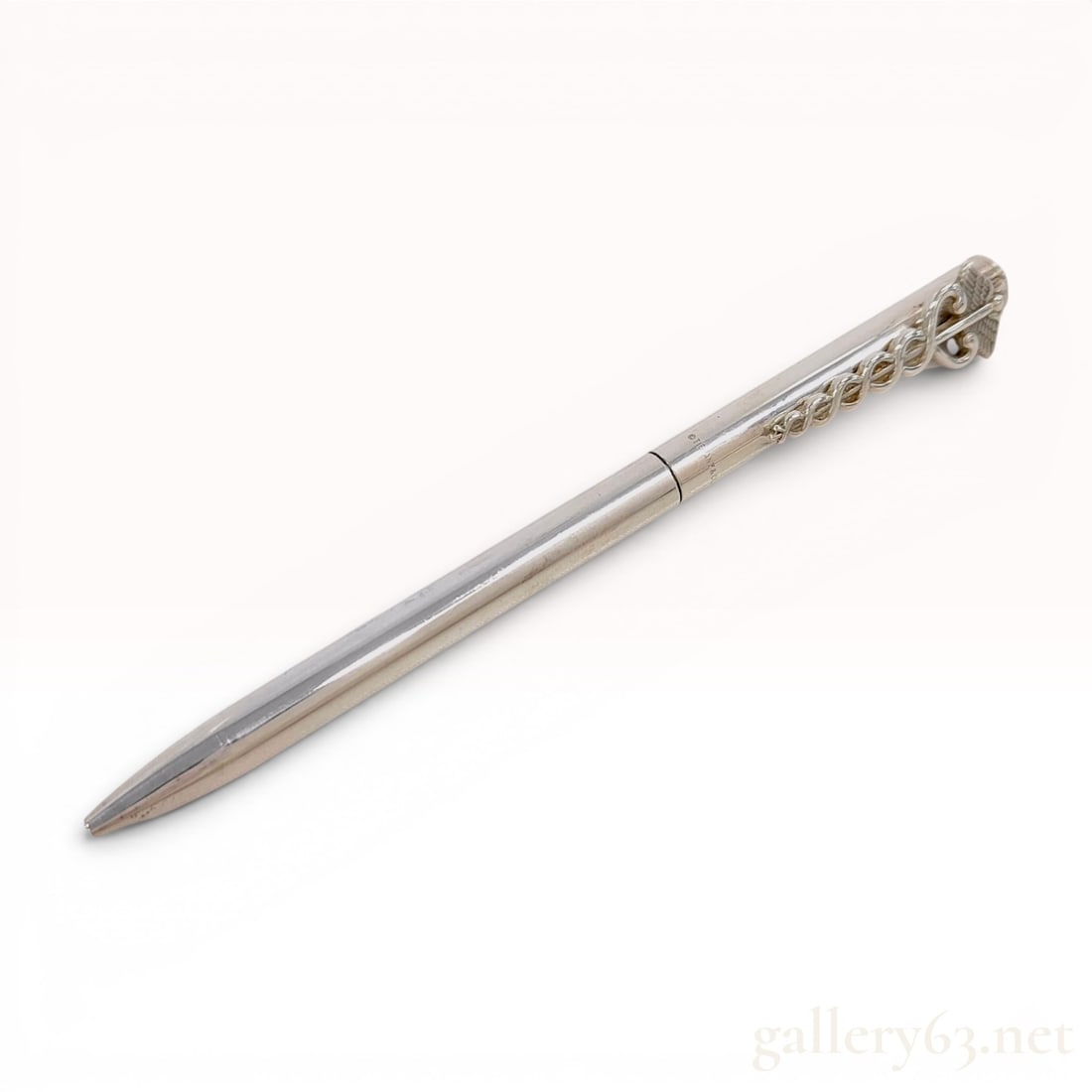 Tiffany & Co. Sterling Silver Medical Caduceus Ballpoint Pen w/Box (1 of 10)