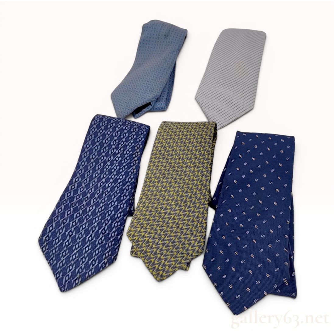 Five Hermes Paris Silk Neckties (1 of 10)