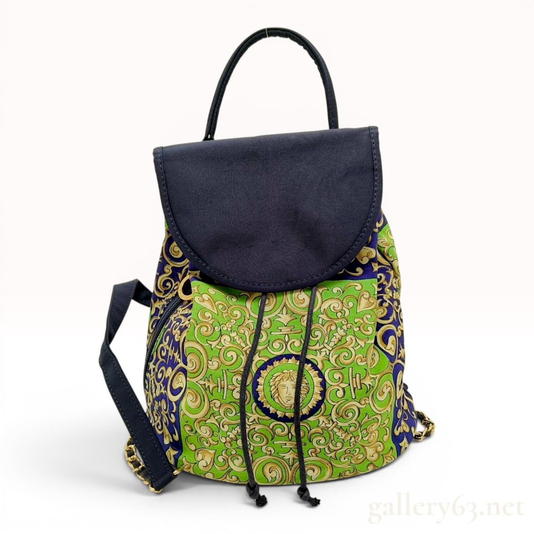 Vintage Gianni Versace Barocco Print Medusa Mini Backpack (1 of 10)