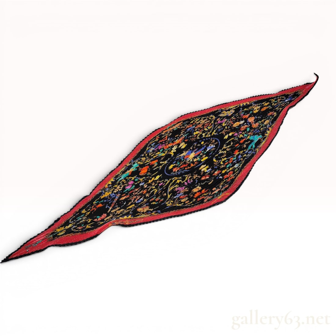 Hermes Parfums dâ€™Orient et dâ€™Occident Plisse Silk Scarf with Box (1 of 7)
