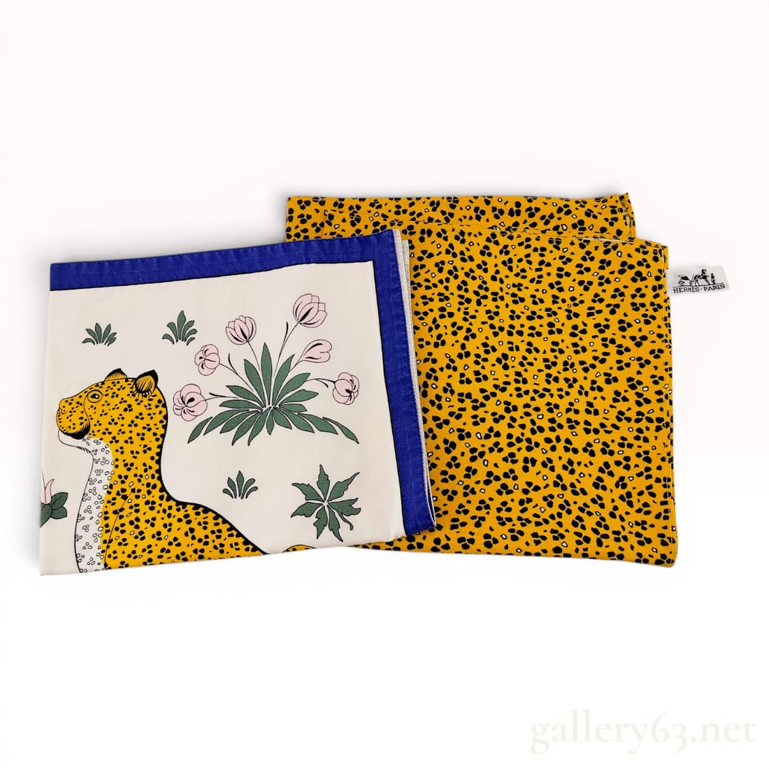 A Pair of Hermes Les Leopards Pattern Placemats (1 of 9)