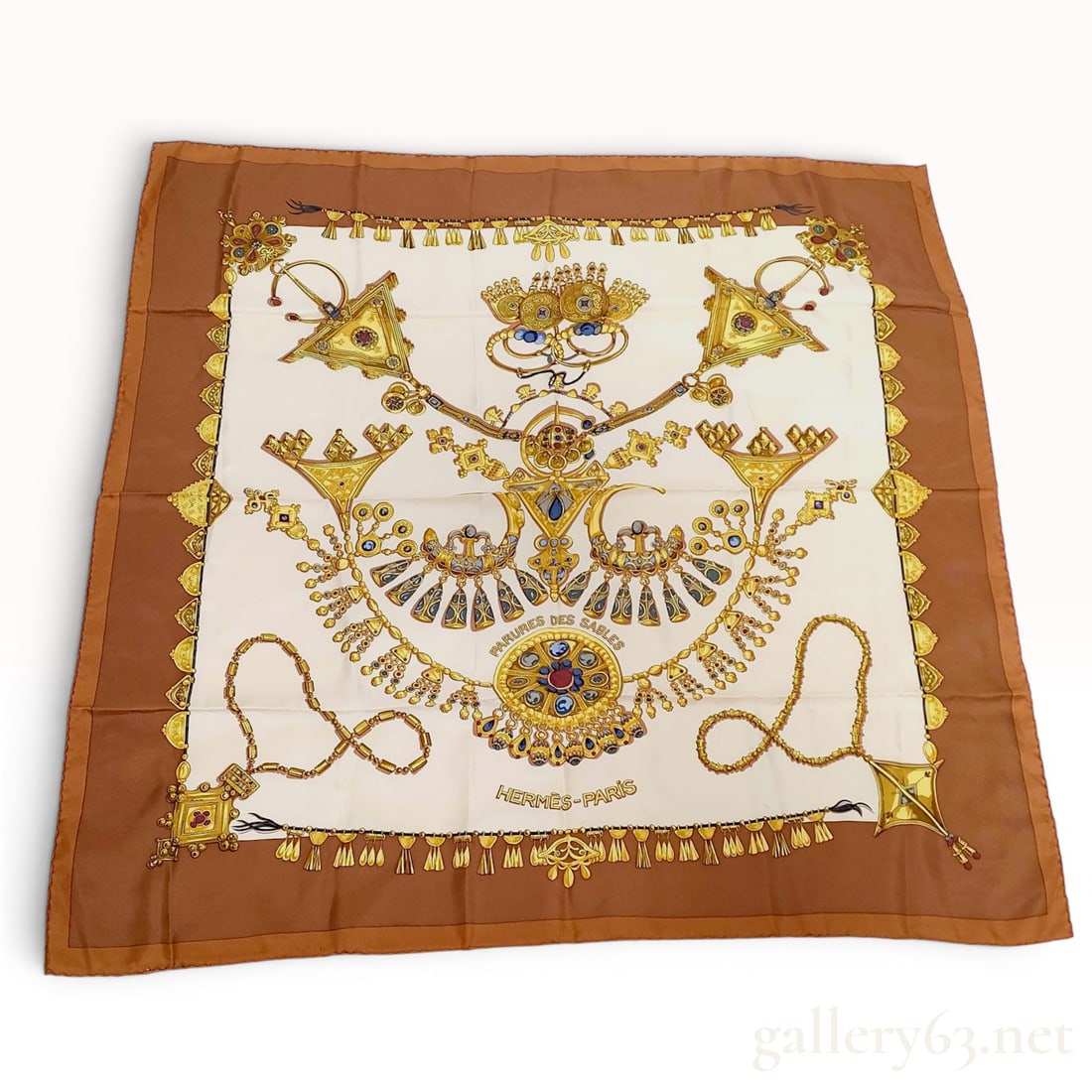 Hermes Parures des Sables Silk Carre Scarf (1 of 5)
