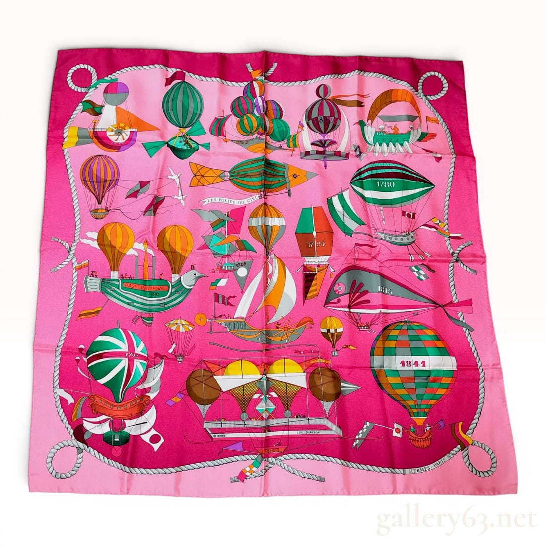 Hermes Paris Les Folies du Ciel Silk Scarf by Loic Dubigeon (1 of 10)