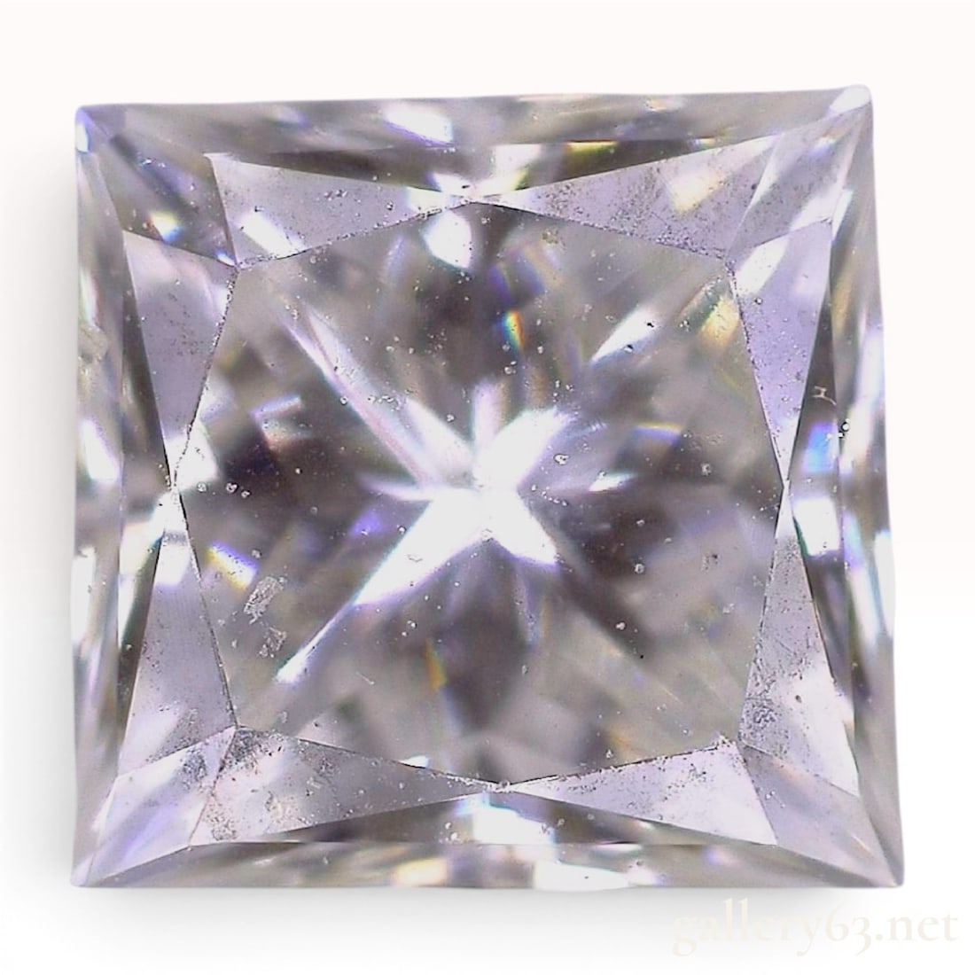 0.59 Carat Princess Cut Natural Diamond, F Color, VVS2 Clarity, IGL Certified: This loose natural diamond is accompanied by an International Gemological Laboratories (IGL) report, number 4717, dated July 14, 2025. The diamond is a square modified brilliant princess cut. Grading 